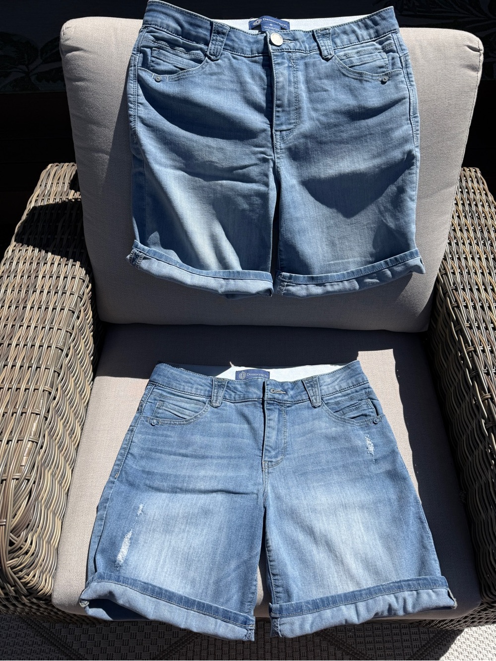 Democracy Light Blue AB-Solution Boyfriend style Jeans Shorts
